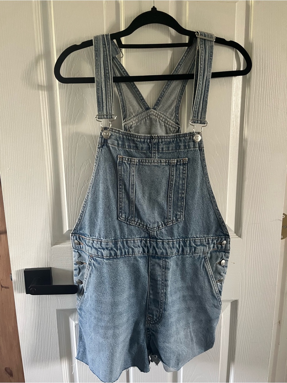 H&M DIVIDED Denim Overall Shorts - Size Small